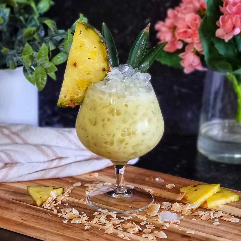 GUEST COCKTAIL BY SHESHED COCKTAILS! ALL ABOARD FOR THE PINEAPPLE EXPRESS!