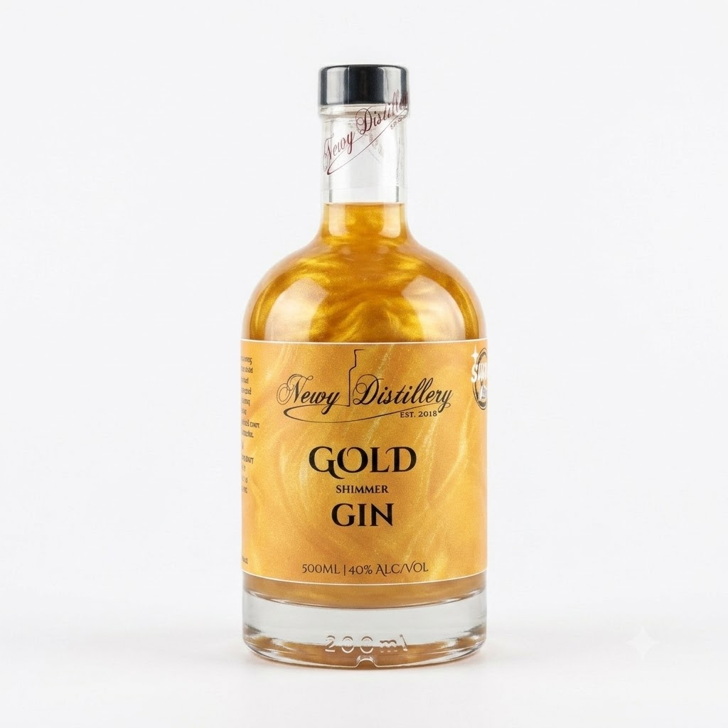 Gold Shimmer Gin Newy Distillery