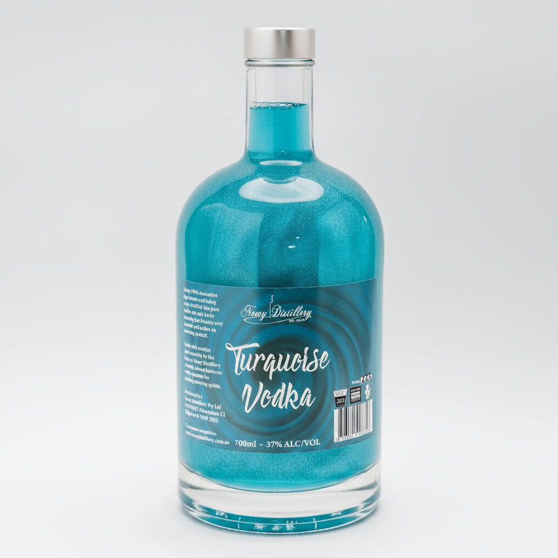 Turquoise Shimmer Vodka Newy Distillery