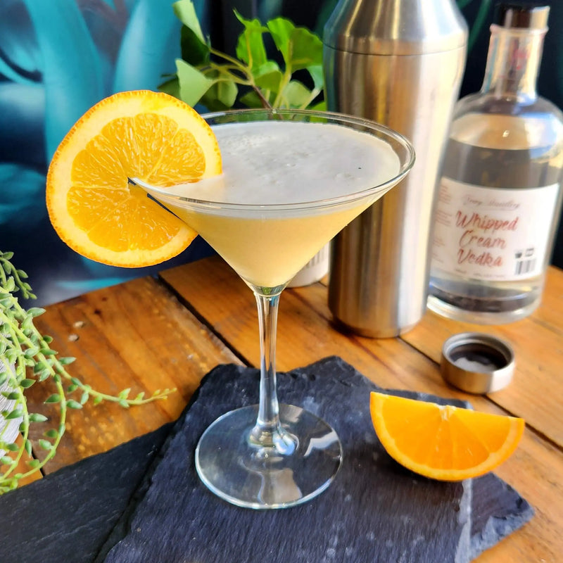 Orange Cremsicle Martini with Whipped Cream Vodka