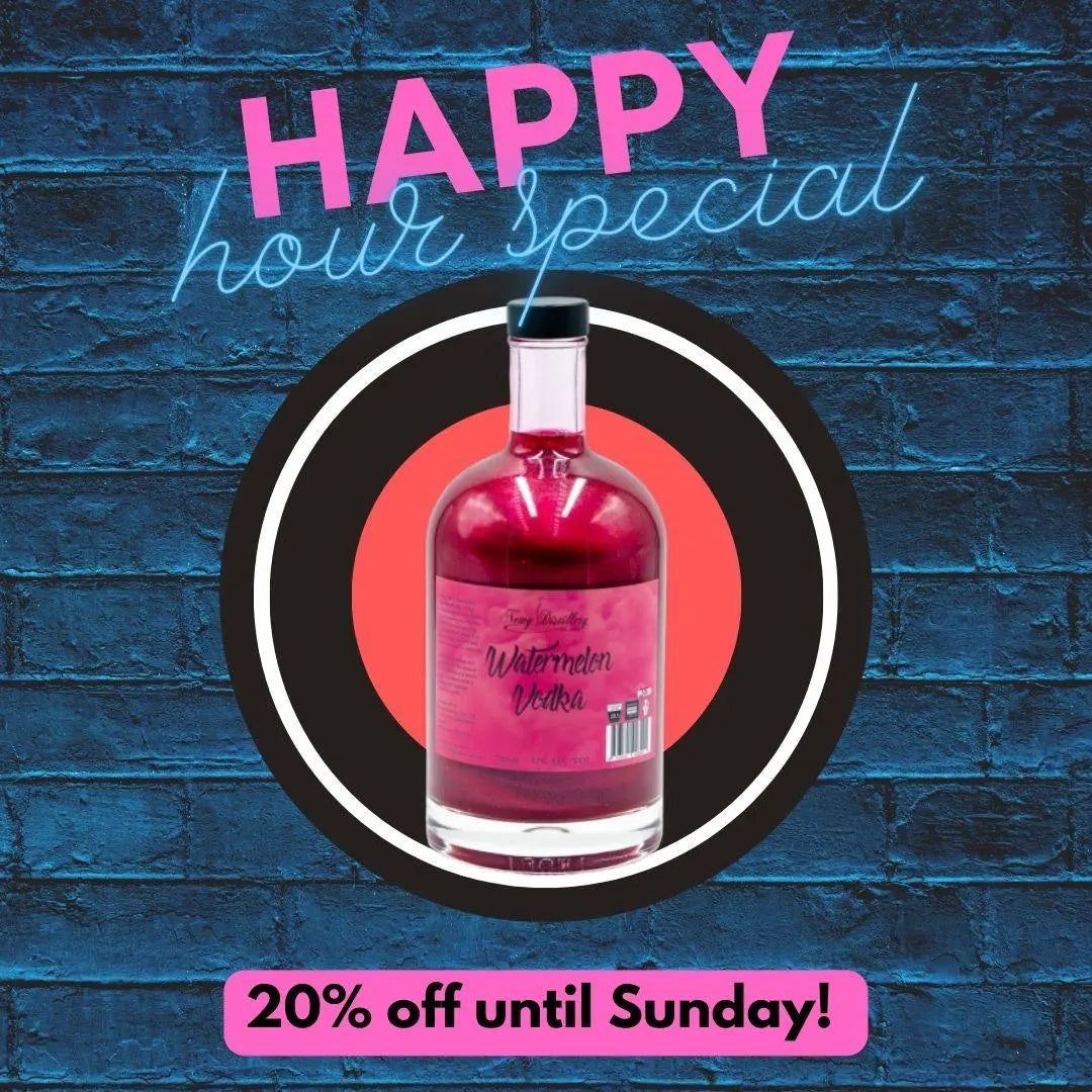 HAPPY HOUR WEDNESDAYS! THIS WEEK 20% OFF WATERMELON VODKA!