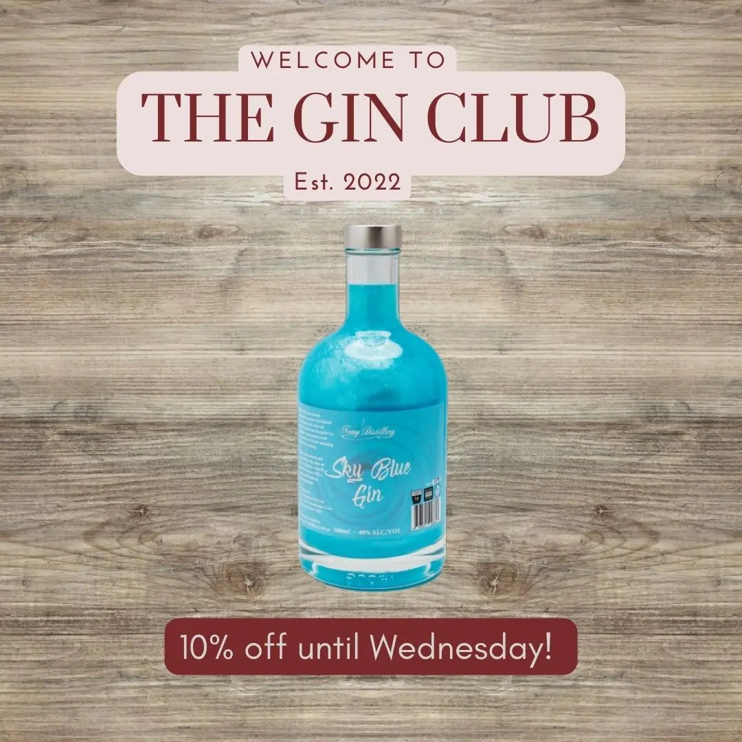THE GIN CLUB - THIS WEEK 10% OFF SKY BLUE GIN!