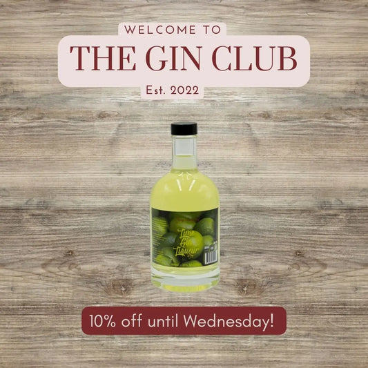 THE GIN CLUB! THIS WEEK 10% OFF LIME GIN LIQUEUR!