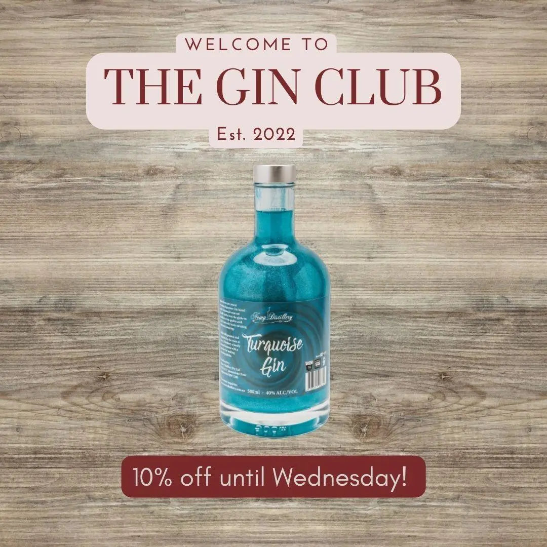 IT'S MONDAY, IT'S THE GIN CLUB! THIS WEEK 10% OFF TURQUOISE GIN!