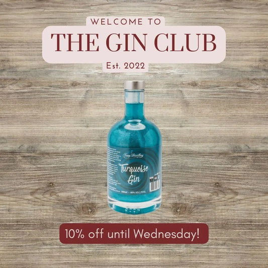 IT'S MONDAY, IT'S THE GIN CLUB! THIS WEEK 10% OFF TURQUOISE GIN!