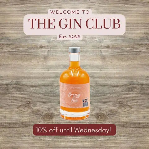 THE GIN CLUB! THIS WEEK 10% OFF ORANGE SHIMMER GIN!
