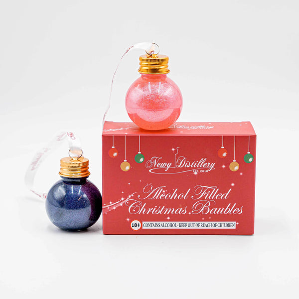 Christmas Flavoured Vodka Baubles 2 Pack - Musk and Grape Newy Distillery