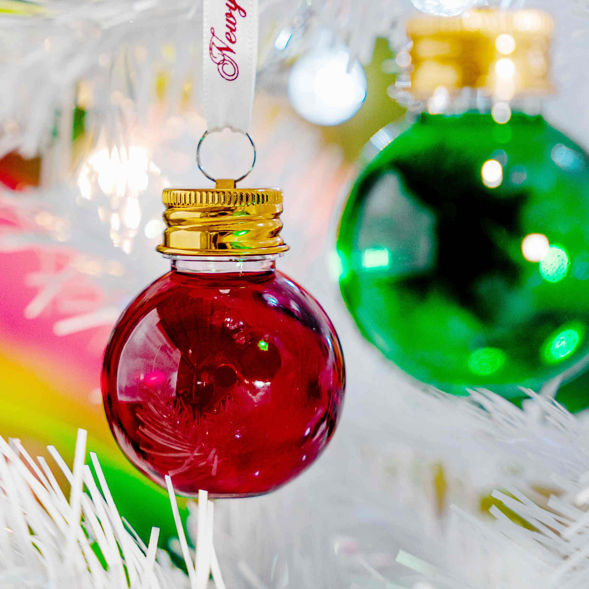 Christmas Flavoured Vodka Baubles 2 Pack - Raspberry and Lime Newy Distillery