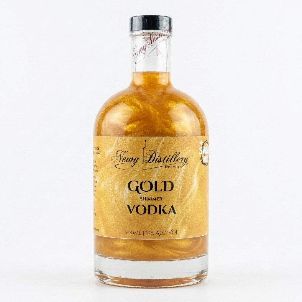 Gold Shimmer Vodka Newy Distillery