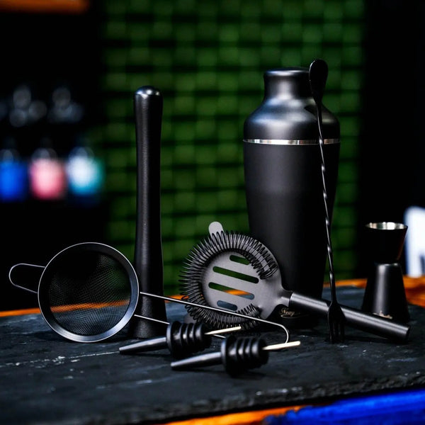 Black Deluxe Cocktail Making Mixology Kit Newy Distillery